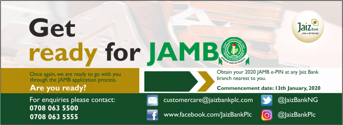 Get ready for JAMB