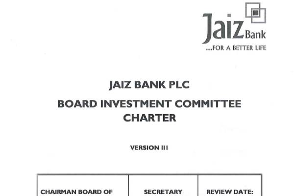 Board Investment Commmittee Charter