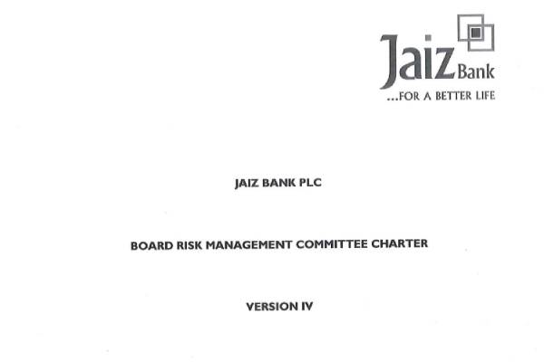 Board Risk Management Committee Charter
